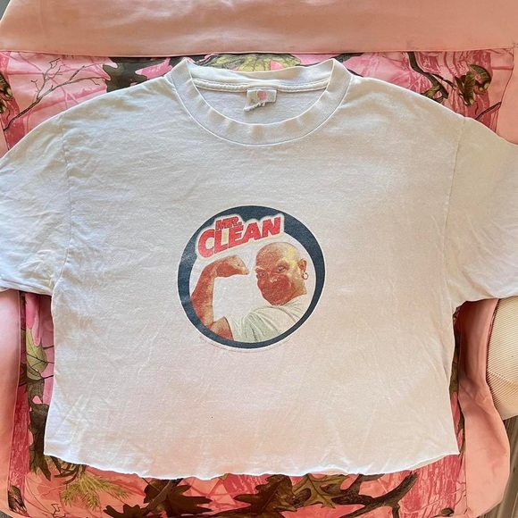 COPY - mr. clean cropped graphic tee - Picture 6 of 8
